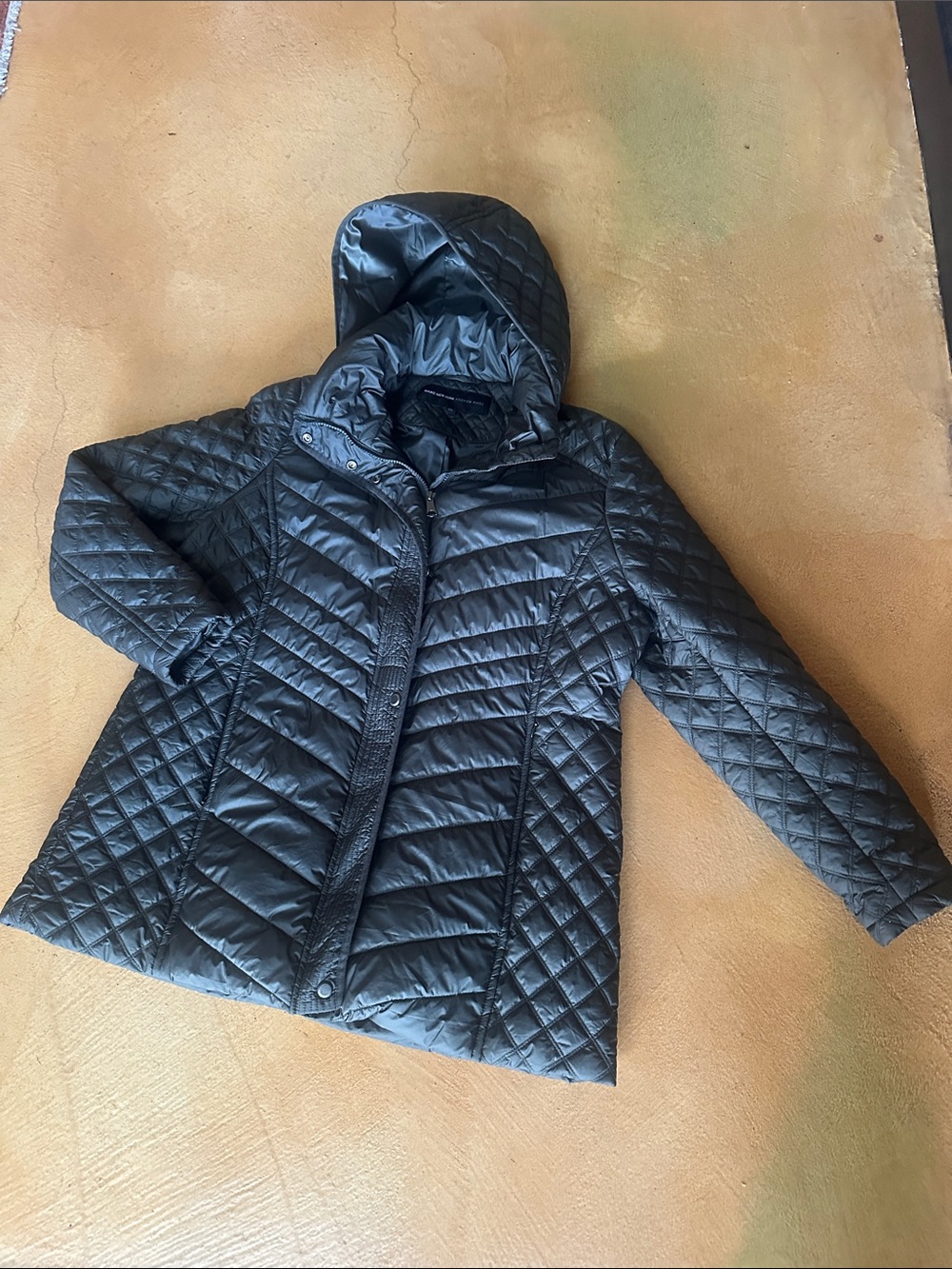 Quilted Hooded Puffer Jacket - Dark Olive XXL